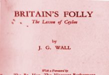 Britain’s Folly : The lesson of Ceylon