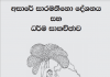 අසාරේ සාරමතිනො දේශනය සහ ධර්ම සාකච්ඡාව