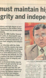 Interview with Auditor General