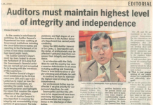 Interview with Auditor General