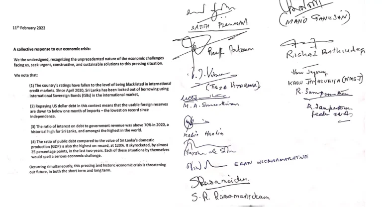 Sri Lanka senior legislators, ex-speaker call for debt-renegotiation, correct policies