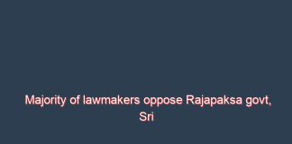 Majority of lawmakers oppose Rajapaksa govt, Sri Lanka parliament speaker says