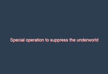 Special operation to suppress the underworld