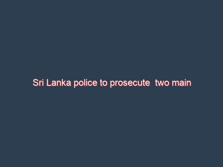 Sri Lanka police to prosecute  two main opposition parties over anti-portcity protests!