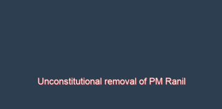 Unconstitutional removal of PM Ranil Wickremasinghe – Dr. Jayampathy Wickramaratne