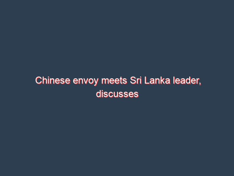 Chinese envoy meets Sri Lanka leader, discusses Belt and Road projects