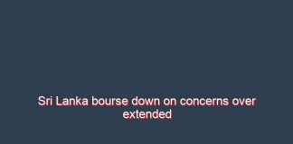 Sri Lanka bourse down on concerns over extended power cuts, economic concerns