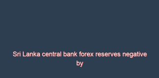 Sri Lanka central bank forex reserves negative by US$1.9bn by Dec