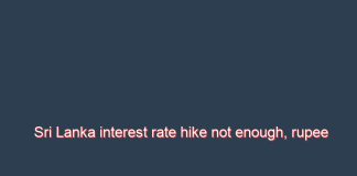 Sri Lanka interest rate hike not enough, rupee cannot be held at 230: Harsha
