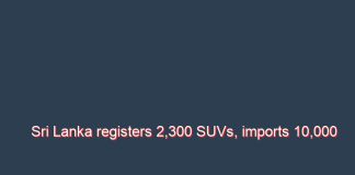 Sri Lanka registers 2,300 SUVs, imports 10,000 tractors in 2021
