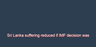 Sri Lanka suffering reduced if IMF decision was made earlier: Harsha