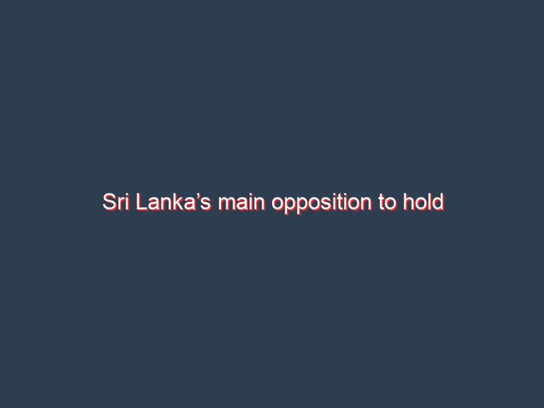 Sri Lanka’s main opposition to hold demonstration on March 15 in Colombo