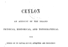 Ceylon – An Account of the Island