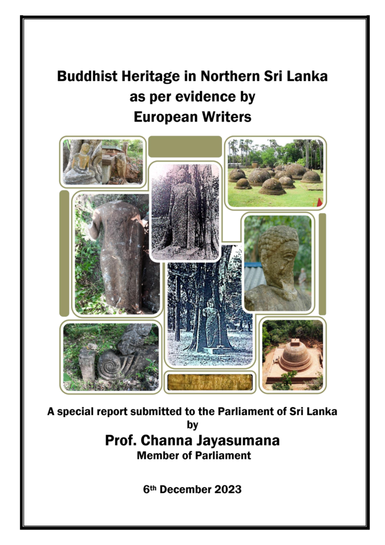 Buddhist Heritage in Northern Sri Lanka as per evidence by European Writers