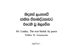 Sri Lanka, The war fueled by peace