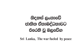 Sri Lanka, The war fueled by peace