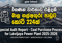 Special Audit Report – Coal Purchase process for Lakvijaya Power Plant 2025-2026