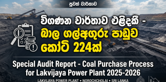 Special Audit Report – Coal Purchase process for Lakvijaya Power Plant 2025-2026